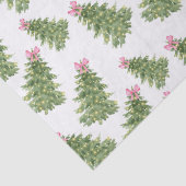 Weihnachtsbaum & Pink Bow Holiday Tissue Seidenpapier (Detail)