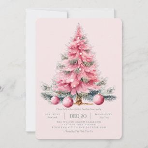 Weihnachtsbaum Pink Feierabend Einladung