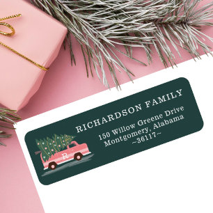 Weihnachtsbaum Pink Vintag Van Monogram Green