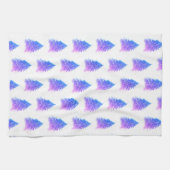 Weihnachtsbaum Pink Watercolor Muster Urlaub Geschirrtuch (Horizontal)