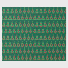 Weihnachtsbaum-Pixelkunst-Geschenkpapier Geschenkpapier