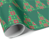 Weihnachtsbaum-Pixelkunst-Geschenkpapier Geschenkpapier (Rolleneckpunkt)