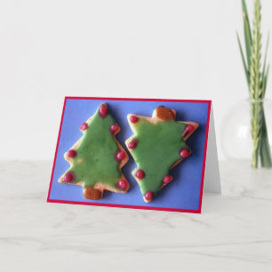 "Weihnachtsbaum-Plätzchen " Feiertagskarte