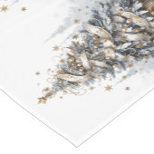 Weihnachtsbaum Poinsettia Winterschnee Kurzer Tischläufer (Ecke)