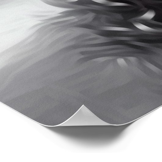 Weihnachtsbaum & Polar-Bär Poster (Ecke)