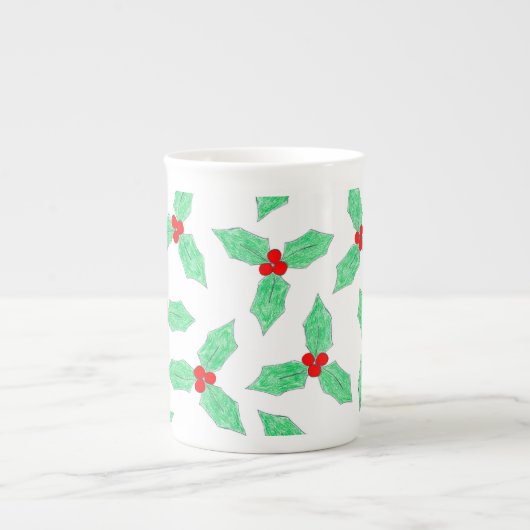 Weihnachtsbaum Porzellantasse (Vorderseite)