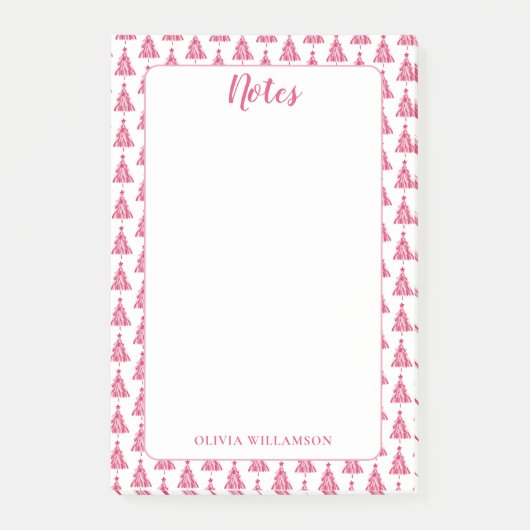 Weihnachtsbaum Post-it Klebezettel (Vorderseite)