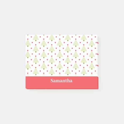 Weihnachtsbaum Post-it Klebezettel (Vorderseite)