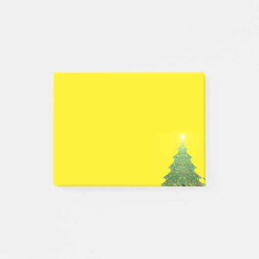 Weihnachtsbaum Post-it Klebezettel (Vorderseite)