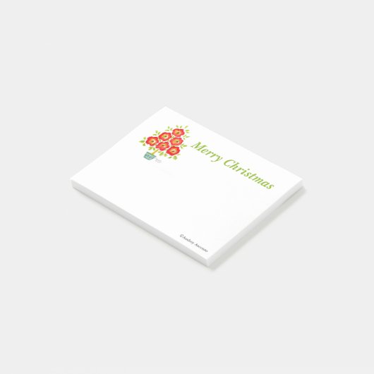 Weihnachtsbaum Post-it Notes Blume Tree Klebezettel (angewinkelt)