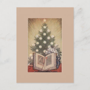 Weihnachtsbaum Postcard Feiertagspostkarte