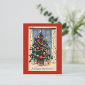 Weihnachtsbaum Postcard Feiertagspostkarte (Stehend Vorderseite)
