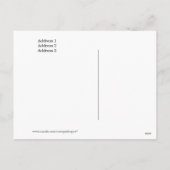 Weihnachtsbaum Postcard Feiertagspostkarte (Rückseite)