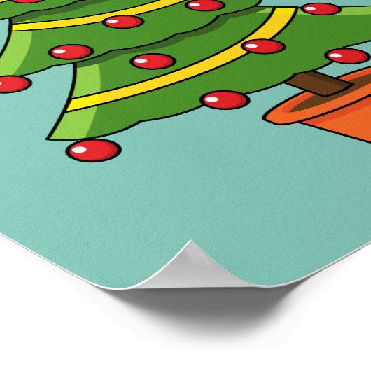 Weihnachtsbaum Poster (Ecke)