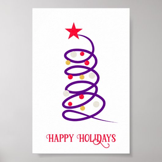 Weihnachtsbaum Poster (Vorne)