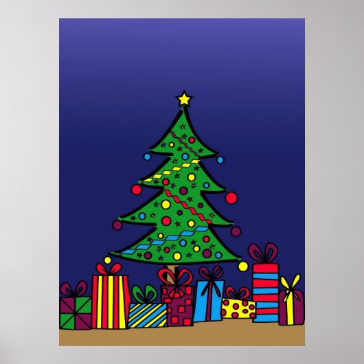 Weihnachtsbaum Poster (Vorne)