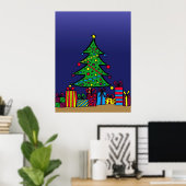 Weihnachtsbaum Poster (Heimbüro)