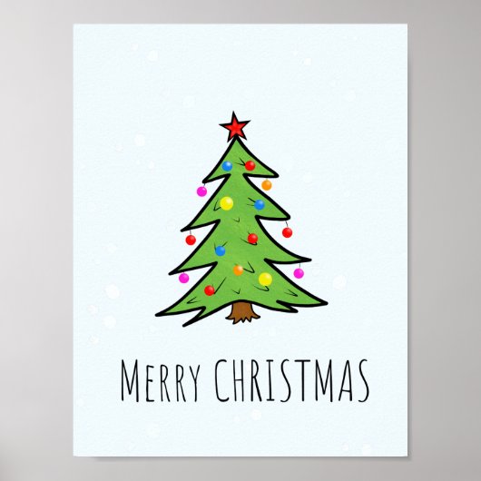 Weihnachtsbaum Poster (Vorne)