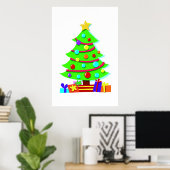 Weihnachtsbaum Poster (Heimbüro)