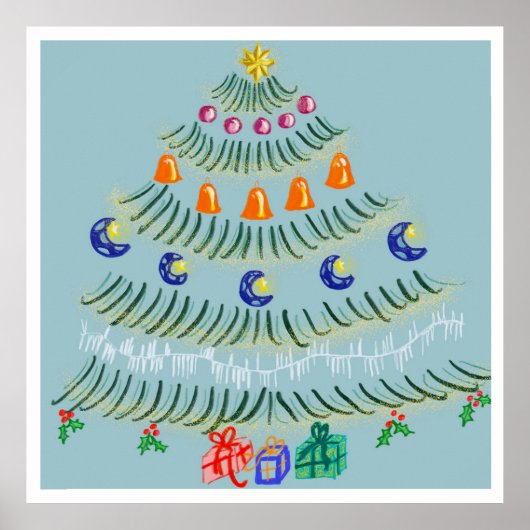 Weihnachtsbaum Poster (Vorne)