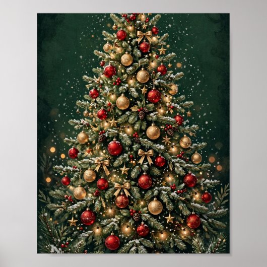 Weihnachtsbaum Poster (Vorne)