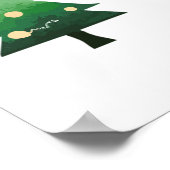 Weihnachtsbaum Poster (Ecke)