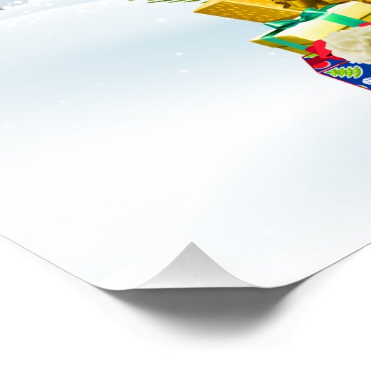 Weihnachtsbaum Poster (Ecke)