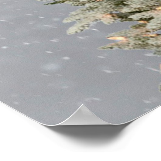 Weihnachtsbaum Poster (Ecke)