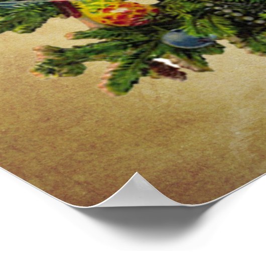 Weihnachtsbaum Poster (Ecke)