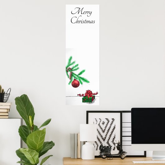 Weihnachtsbaum Poster (Heimbüro)