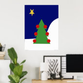 Weihnachtsbaum Poster (Heimbüro)
