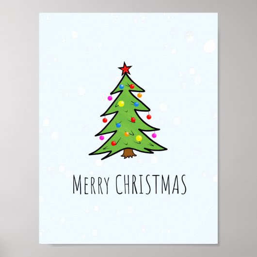 Weihnachtsbaum Poster (Vorne)