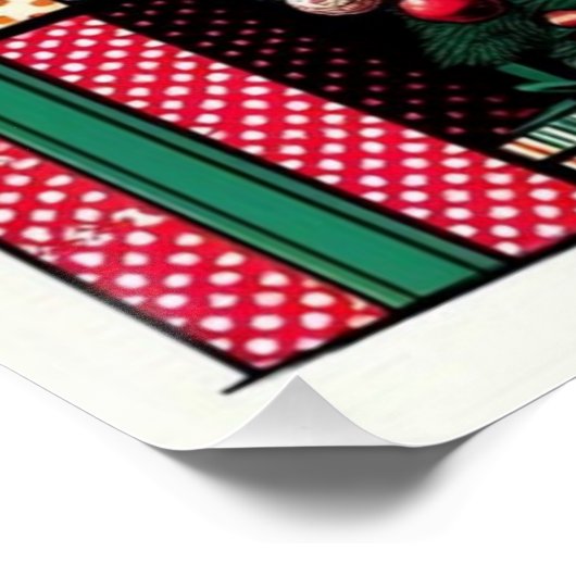 Weihnachtsbaum Poster (Ecke)