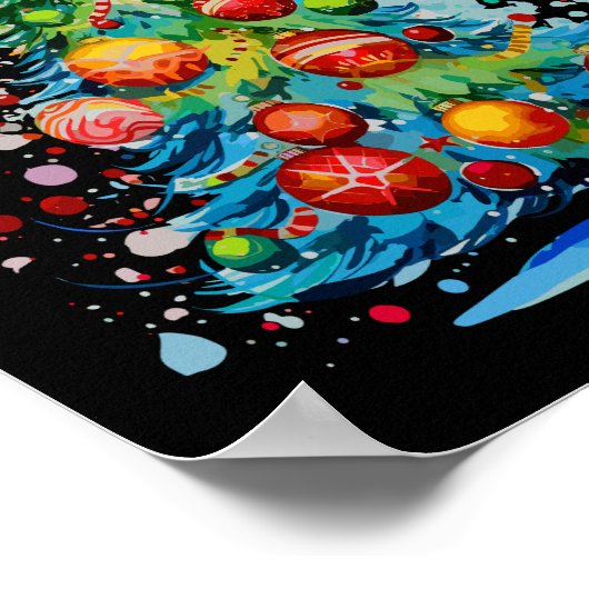 Weihnachtsbaum Poster (Ecke)