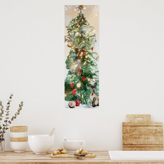 Weihnachtsbaum Poster Wall Art (Küche)