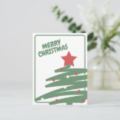 Weihnachtsbaum Postkarte (Stehend Vorderseite)