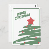 Weihnachtsbaum Postkarte (Vorne/Hinten)