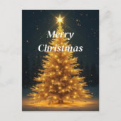 Weihnachtsbaum Postkarte (Vorderseite)