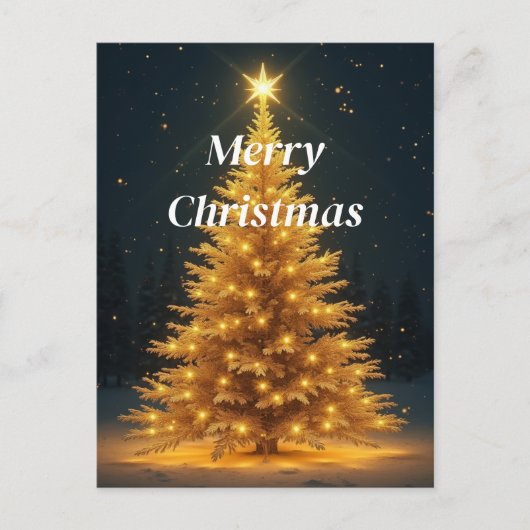 Weihnachtsbaum Postkarte (Vorderseite)