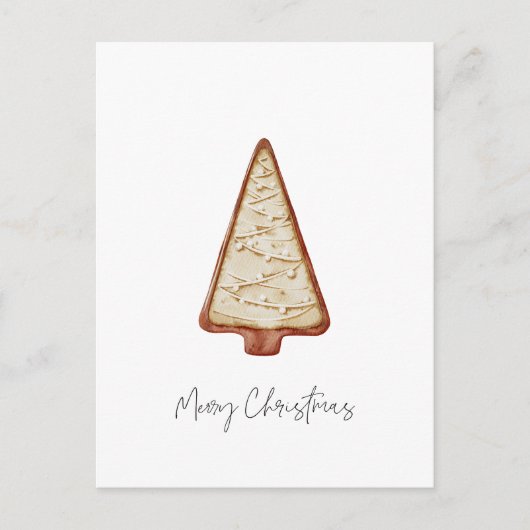 Weihnachtsbaum Postkarte (Vorderseite)