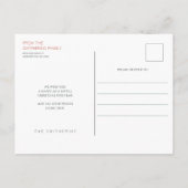 Weihnachtsbaum Postkarte (Rückseite)