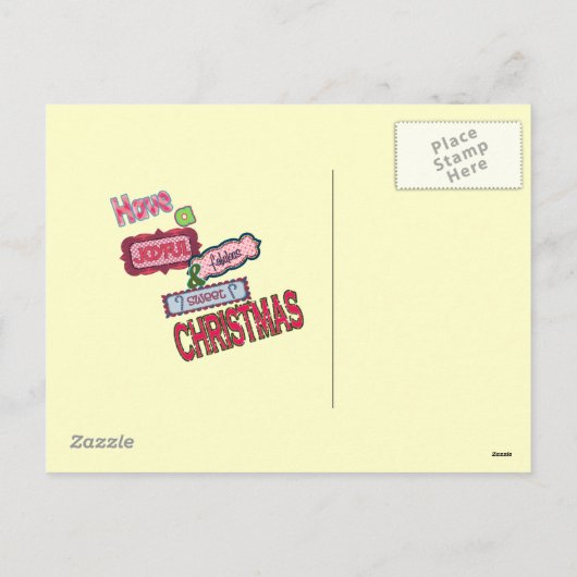 Weihnachtsbaum Postkarte (Rückseite)