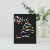 Weihnachtsbaum Postkarte (Stehend Vorderseite)