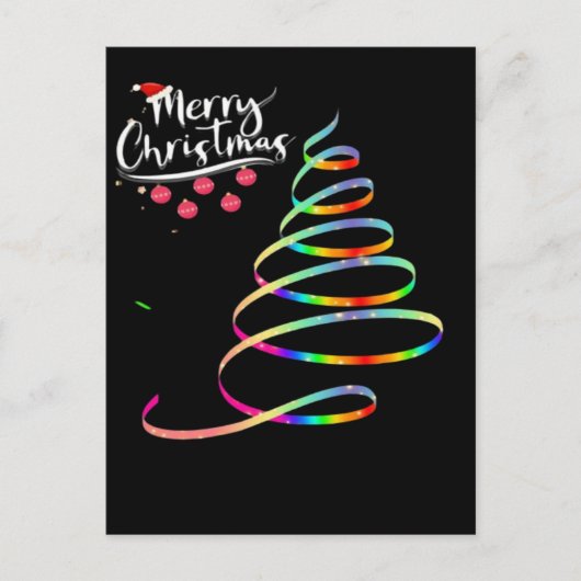 Weihnachtsbaum Postkarte (Vorderseite)