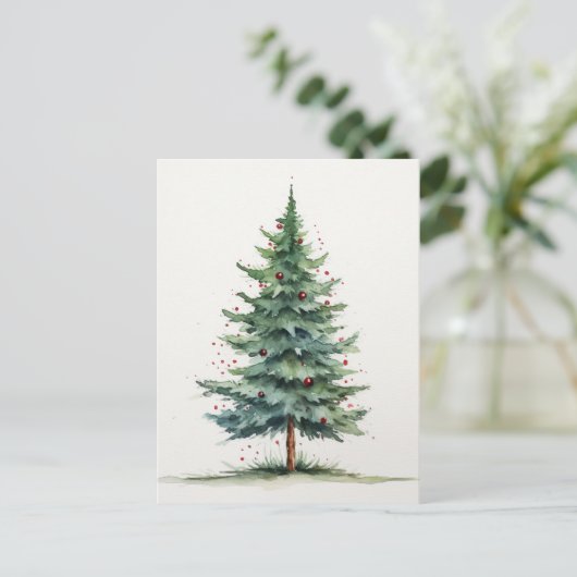 Weihnachtsbaum Postkarte (Stehend Vorderseite)