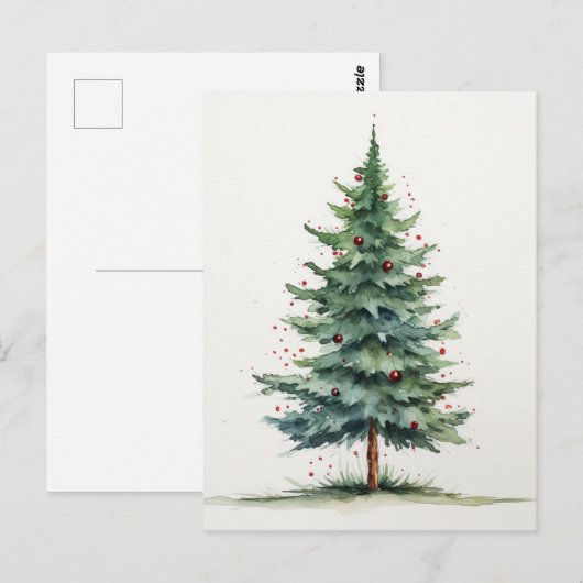 Weihnachtsbaum Postkarte (Vorne/Hinten)