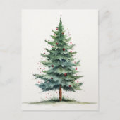 Weihnachtsbaum Postkarte (Vorderseite)