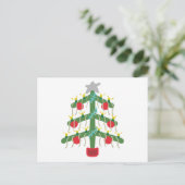 Weihnachtsbaum Postkarte (Stehend Vorderseite)