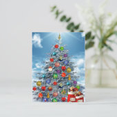 Weihnachtsbaum Postkarte (Stehend Vorderseite)