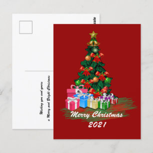 Weihnachtsbaum Postkarte